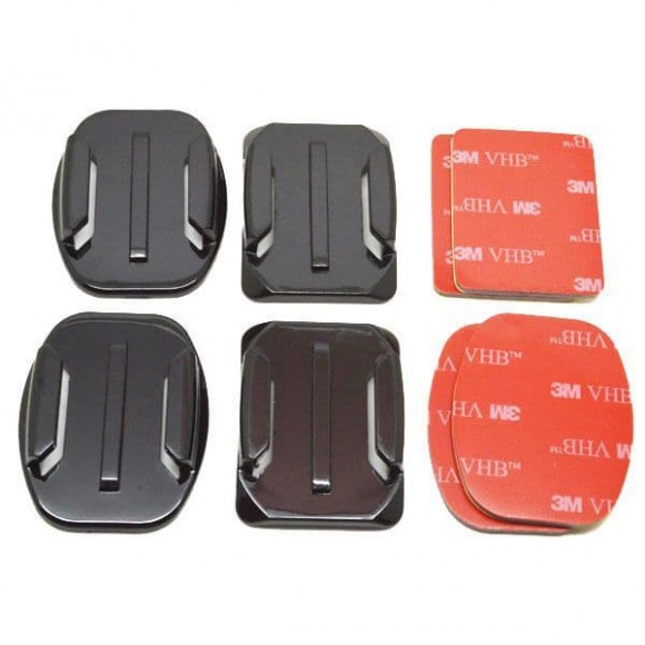 Kood GoPro Flat & Curved Mounts (6 Pack)